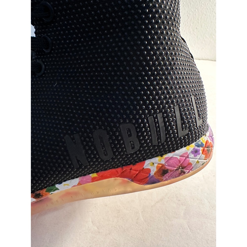 NOBULL Outwork High Top Training Shoe Women's Size  9.5 Black Floral SuperFabric - Picture 7 of 10